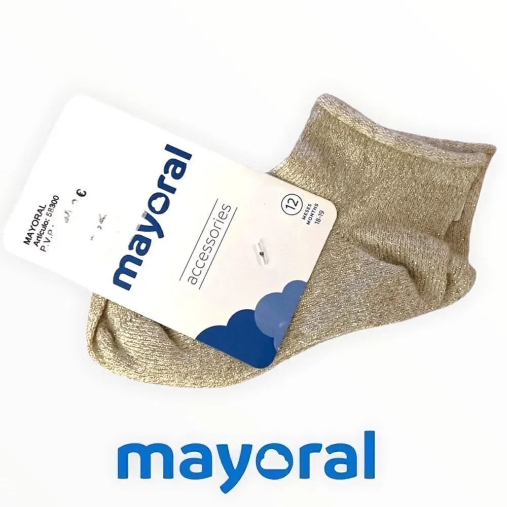 MAYORAL Baby | Shimmering Gold Socks
